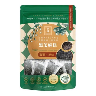 亦擇 黑芝麻糕 全素食 VEGAN 低溫烘焙 非油炸 無添加蔗糖 無添加澱粉, 250g, 1袋