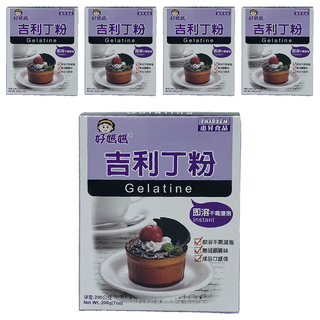 FAIRSEN 惠昇食品 好媽媽 吉利丁粉, 200g 即溶不需浸泡 無腥味 口感佳, 5盒