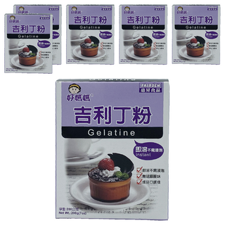 FAIRSEN 惠昇食品 好媽媽 吉利丁粉, 200g 即溶不需浸泡 無腥味 口感佳, 6盒