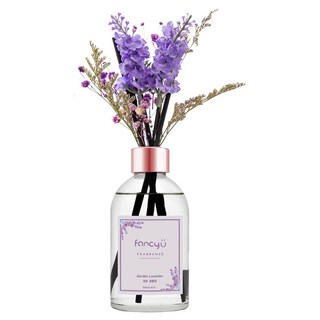 Fancy U 薰衣草滿天星款室內擴香瓶 (200ml) 英國梨小蒼蘭/四月棉香/亞麻麝香, 薰衣草花園 Garden Lavender, 1瓶