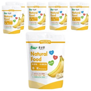 義美生機 真甘純 冷凍乾燥香蕉, 100g, 6包
