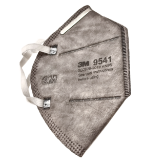 3M 耳戴式活性碳口罩, 3M9541, 25個裝, 1盒