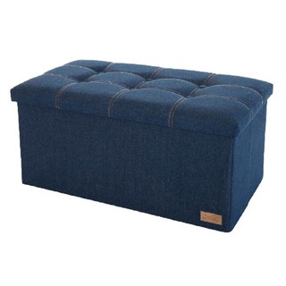 GOZENBO 御膳坊 丹寧風耐重收納椅 大, 1個