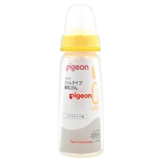 pigeon 貝親 耐熱塑膠奶瓶 0個月以上, 黃色, 200ml, 1個