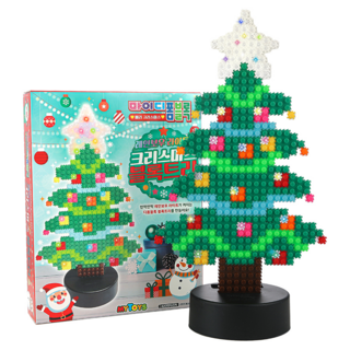 MYTOYS MYD폼블럭 彩虹燈聖誕積木樹, 混色