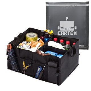 CARTEM 基本款折疊後車廂整理箱, 黑色