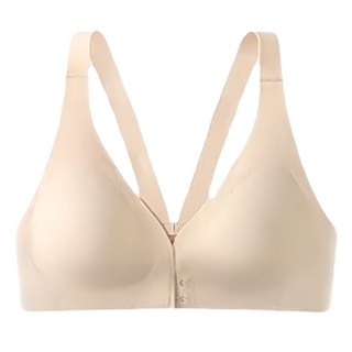 7822生活選物 無鋼圈內衣/前扣內衣/無痕內衣/運動內衣 80BCD-85AB, XL, 奶茶膚