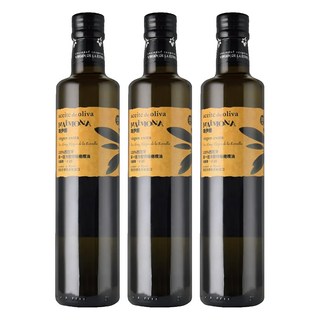 texturas 瑪伊娜嚴選100%特級初榨冷壓橄欖油, 500ml, 3瓶