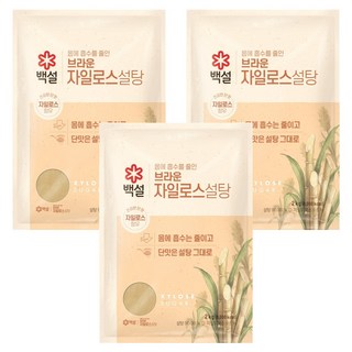 白雪甜味糖木糖醇紅糖, 2kg, 3個