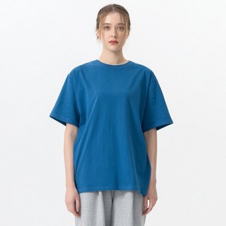 Escapefrom ESCF 經典Oversize透氣短袖T恤, 藍色