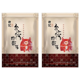 軒記台灣肉乾王 檸檬豬肉乾 台灣產, 160g, 2包