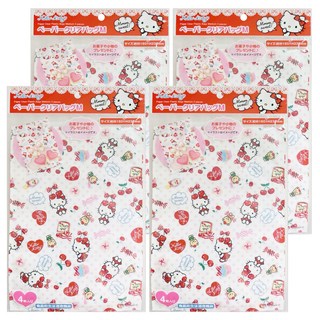 Hello Kitty 凱蒂貓 紙製包裝袋 M 4入 尺寸約W160 x H230mm, 4包
