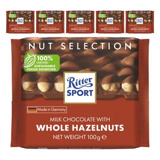 Ritter Sport 榛果巧克力, 100g, 6包