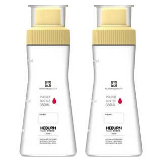 Edish 撒粉調味瓶 調味粉罐 撒粉罐 胡椒粉罐 顏色隨機, 調味粉罐2個, 1套