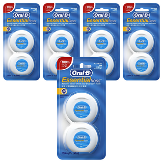 Oral-B 歐樂B 上蠟牙線, 2入, 5個
