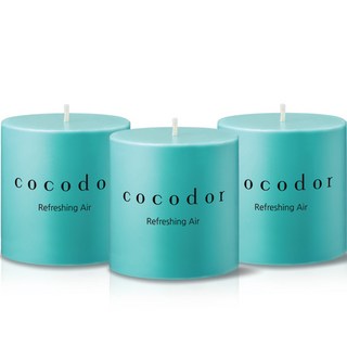 코코도르 필라 보티브캔들, 리프레싱에어, 240g, 3개