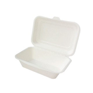 PACKAGE HERO 長方形掀蓋式紙漿餐盒 1號, 1入, 50個