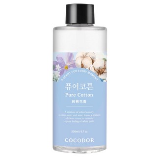 COCODOR 珂珂朵爾 室內擴香 補充瓶, 純棉花香 Pure Cotton, 200ml, 1瓶