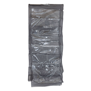 包包收納掛袋 三層收納 承重力強 透明視窗, 灰色