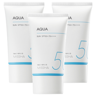 미샤 올 어라운드 세이프 블록 아쿠아 선크림 SPF50+ PA++++, 50ml, 3개