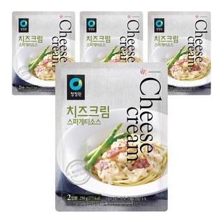 청정원 치즈크림 스파게티소스, 250g, 4개