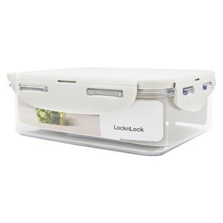 LocknLock 樂扣樂扣 Tritan純淨輕透長方形保鮮盒, 灰色 750ml, 3個