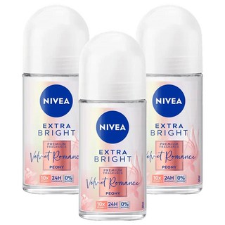 NIVEA 妮維雅 香氛淨白系列 止汗爽身乳液 碎花夢境, 50ml, 3瓶