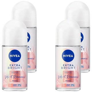 NIVEA 妮維雅 香氛淨白系列 止汗爽身乳液 碎花夢境, 50ml, 4瓶