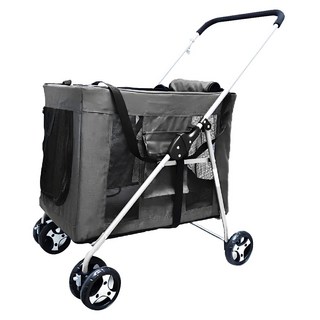 開放式寵物推車 DTC-810, 1台, 亞麻灰