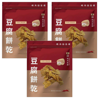明月豆腐 豆腐餅 麻辣口味, 3包, 150g