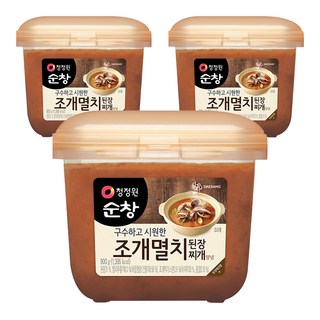 清淨園 Sunchang 鯷魚蛤蜊海鮮大醬, 900g, 3盒