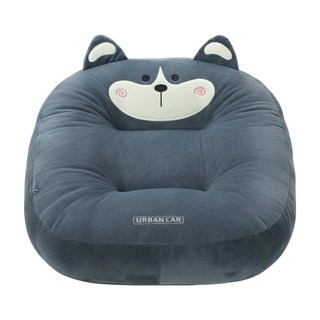 URBAN CAR 厚實增高車用坐墊, 1個, 哈士奇 灰色