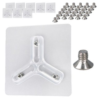 ALLGORR 免鑽孔黏貼式馬蹄形貼片 可調式, 9個