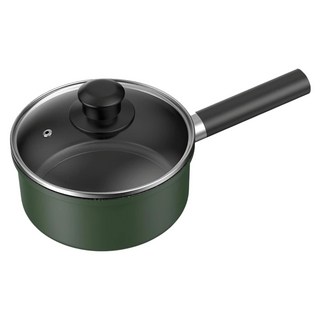 不沾雪平鍋 BM105-1, 20cm, 墨綠色, 1組