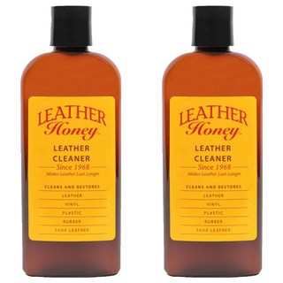 LeatherHoney 皮革清潔液 清潔和修復皮革 適用於皮革、人造皮革、橡膠、塑料、乙烯基, 237ml, 2瓶