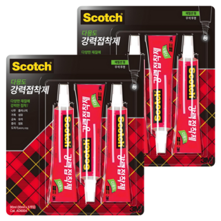 3M Scotch 3M 多用途強力黏著劑 乳膠型 多件組, 6個