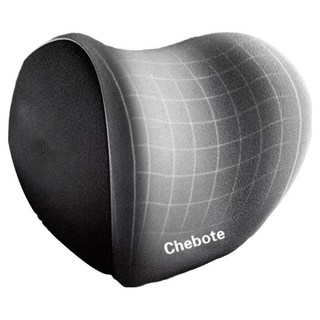 德利生活 零壓迫 灰色 汽車頭枕 頸椎支撐 舒適透氣, 1個