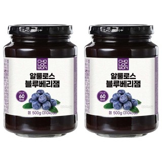 CHOLOCWON 阿洛酮糖藍莓果醬, 500g, 2個