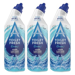 Astonish 免刷洗馬桶清潔劑 海洋藍, 750ml, 3瓶