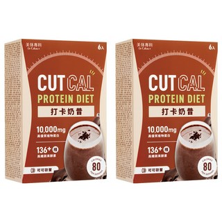 Dr.Calorie 美体專科 打卡奶昔 可可歐蕾 高纖 控卡 飽足, 6包, 20g, 2盒