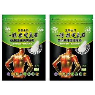 炫煬堂 一條根電氣石草本精油涼感貼布, 10片, 2包