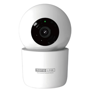 TOTOLINK 旋轉式WiFi網路攝影機 C2 3MP 1296P 雙向語音 紅外線夜視 移動偵測, 1個