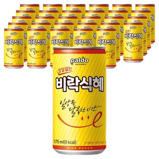 팔도 밥알없는 비락식혜, 175ml, 180개