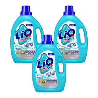LiQ 多效室內晾衣型洗衣精 滾筒洗衣機用 3.5L, 3桶