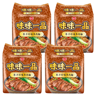 味丹 味味一品 原汁珍味牛肉麵 185g, 12包