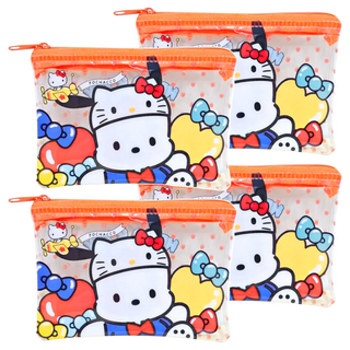 FRIEND/百元 三麗鷗 帕洽狗 透明拉鍊小物收納袋 50周年 12 x 7.5cm, 4個