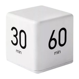 時間管理翻轉倒數計時器 長週期款, 白色系, 1個