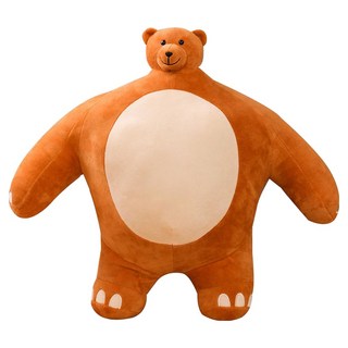 I'CLE 寬肩小頭娃娃 小熊款, 24cm, 1個, 熊款 土色