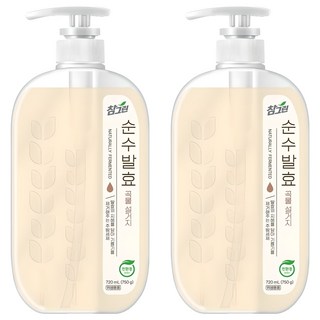 참그린 순수발효 곡물 설거지 주방세제, 720ml, 2개