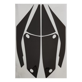 SYM S/SR/SL/SL+尾燈 貼紙 - 犀牛皮抗UV材質, 燻黑色, 1組